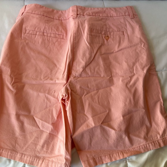 Women’s J. Crew Bermuda Shorts Cotton Salmon/peach/pink - Picture 3 of 5